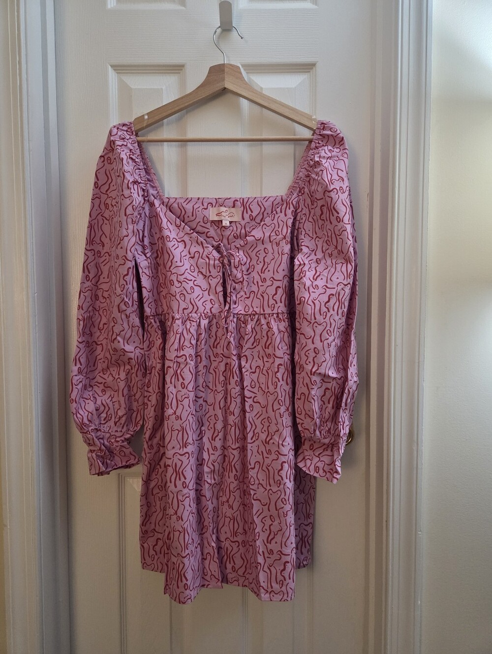 NWT Lisa Says Gah - Babydoll Boob Print Dress